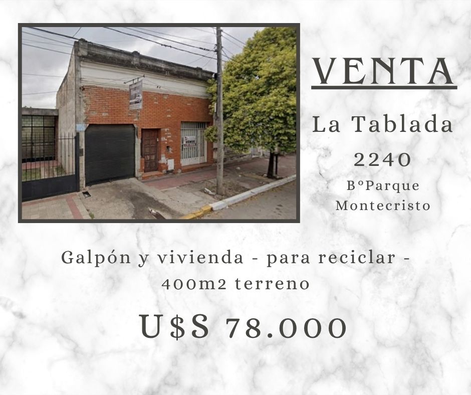 Galpon y vivienda.